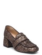 Loafer Shoes Heels Heeled Loafers Brown ANGULUS