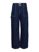 Vmamber Stra Cargo Dnm Jeans Vi3396 Girl Bottoms Jeans Loose Jeans Blue Vero Moda Girl