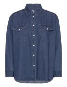 Collettepw Sh Tops Shirts Denim Shirts Blue Part Two