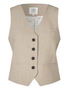 Felice Waistcoat Blazers Sleeveless Blazers Beige Second Female