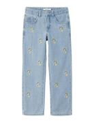 Nkfrose Straight Jeans 9509-Te D Bottoms Jeans Loose Jeans Blue Name It