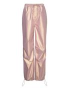 Plain Parachute Pants Sport Trousers Joggers Pink Aim´n