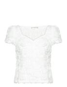 261 Louise Top Designers Blouses Short-sleeved White Ida Sjöstedt