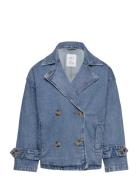 Jacket Trenchcoat Denim Croppe Outerwear Jackets & Coats Denim & Corduroy Blue Lindex