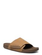 Rivi Suede Rf Shoes Summer Shoes Sandals Pool Sliders Brown Quiksilver