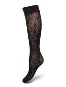 Rosa Lace Knee-Highs Lingerie Socks Knee High Socks Black Swedish Stockings