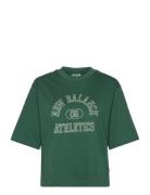 Graphic Jersey T-Shirt Sport Sport Clothing Sports Tops & T-shirts Sport T-Skjorte Green New Balance