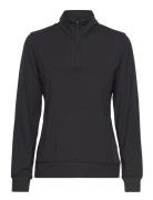 W Cloudspun Isla 1/4 Zip Sport Women Sport Clothing Sports Tops & T-shirts Sport Long Sleeve Tops Black PUMA Golf