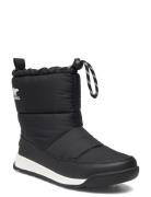 Youth Whitney Ii Plus Puffy Wp Sport Winter Boots Winterboots Pull On Black Sorel