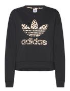 Leopard Sweatshirt Sport Women Sport Clothing Sport Sweatshirts & Hoodies Sport Sweatshirts Black Adidas Originals