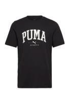 Puma Squad Big Graphic Tee Sport Men Men Sports Clothes Sport Tops Sport T-Skjorte Black PUMA