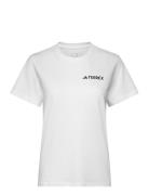 Tx Mountain Tee Sport Women Sport Clothing Sports Tops & T-shirts Sport T-Skjorte White Adidas Terrex