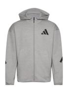 M Z.n.e. Fz Sport Men Sport Clothing Sport Sweatshirts & Hoodies Sport Hoodies Grey Adidas Sportswear