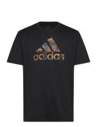 M Camo Bos T Sport Men Men Sports Clothes Sport Tops Sport T-Skjorte Black Adidas Sportswear