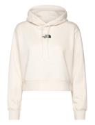 W Essential Crop Hoodie Sport Women Sport Clothing Sport Sweatshirts & Hoodies Sport Hoodies Beige The North Face