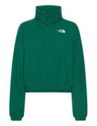 W 100 Glacier Half Zip Fleece Sport Women Sport Clothing Sport Fleeces & Midlayers Green The North Face