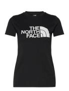 W Ss Easy Tee Sport Women Sport Clothing Sports Tops & T-shirts Sport T-Skjorte Black The North Face