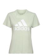 Essentials Logo T-Shirt Sport Women Sport Clothing Sports Tops & T-shirts Sport T-Skjorte Green Adidas Sportswear