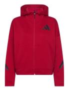 W Z.n.e. Fz Sport Women Sport Clothing Sport Sweatshirts & Hoodies Sport Hoodies Red Adidas Sportswear