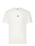 Adidas Yoga Tee Sport Men Men Sports Clothes Sport Tops Sport T-Skjorte White Adidas Performance