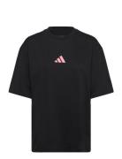 W Str G T Sport Sport Clothing Sports Tops & T-shirts Sport T-Skjorte Black Adidas Performance