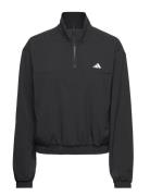 Aeroready Train Essentials Woven Quarter Zip Sport Women Sport Clothing Sport Sweatshirts & Hoodies Sport Sweatshirts Black Adidas Performance