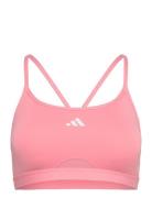 Aeroreact Training 3Stripes Bra Sport Women Sport Clothing Sport Bras - All Pink Adidas Performance