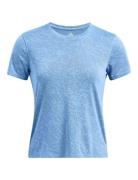 Ua Launch Camo Shortsleeve Sport Women Sport Clothing Sports Tops & T-shirts Sport T-Skjorte Blue Under Armour