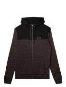 Keller Block Zip Sport Sport Clothing Sport Sweatshirts & Hoodies Sport Hoodies Brown Quiksilver