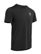 T-Shirt Motion Sport Men Sports Clothes Sport Tops Sport T-Skjorte Black Daehlie