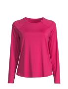 Essential Long Sleeve Sport Women Sport Clothing Sports Tops & T-shirts Sport Long Sleeve Tops Pink Casall