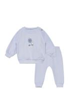 Set Sweater+Trousers Sets Sets With Long-sleeved T-shirt Blue United Colors Of Benetton