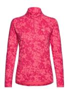 Canvas Print 1/2 Zip Top Tops Sweatshirts & Hoodies Fleeces & Midlayers Pink Calvin Klein Golf