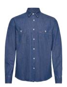 Mmggibson Denim Spring Shirt Tops Shirts Denim Shirts Blue Mos Mosh Gallery