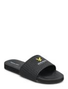 Logo Easy Slide Shoes Summer Shoes Sandals Pool Sliders Black Lyle & Scott