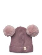 Bergen Hat - Pompons Accessories Headwear Hats Winter Hats Purple Mp Denmark