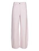 Cocoon Striped Pants Designers Trousers Wide Leg White REMAIN Birger Christensen