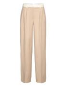 Two Color Wide Pants Designers Trousers Wide Leg Beige REMAIN Birger Christensen