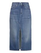 Claire Hgh Midi Skirt Ch6138 Skirts Knee-length & Midi Skirts Blue Tommy Jeans