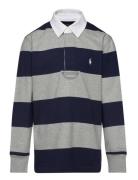 The Iconic Rugby Shirt Tops T-shirts Polo Shirts Long-sleeved Polo Shirts Multi/patterned Ralph Lauren Kids