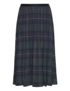 Plaid Pleated Midi Skirt Skirts Knee-length & Midi Skirts Navy Polo Ralph Lauren