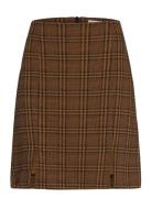 Ihkate Mosley Sk Skirts Short Skirts Brown ICHI