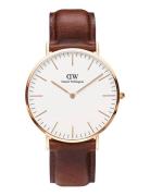 Classic 40 St Mawes Rg White Accessories Watches Analog Watches Brown Daniel Wellington