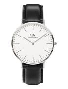 Classic 40 Sheffield S White Accessories Watches Analog Watches Silver Daniel Wellington