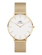 Petite 36 Evergold G White Accessories Watches Analog Watches Gold Daniel Wellington