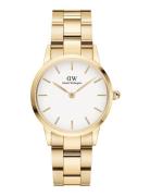 Iconic Link 28 G White Accessories Watches Analog Watches Gold Daniel Wellington