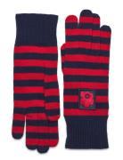 Odotus Tasaraita Accessories Gloves Finger Gloves Navy Marimekko