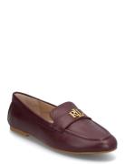 Averi Iii Nappa Leather Loafer Shoes Flat Loafers Burgundy Lauren Ralph Lauren