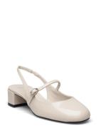 Heeled Shoes With Buckle Shoes Sling Backs Heeled Slingbacks Cream Mango