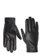 Classic Leather Gloves Accessories Gloves Finger Gloves Black Calvin Klein